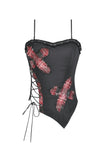 Punk Plaid Cross Strap Top TW676
