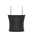 Punk Plaid Cross Strap Top TW676
