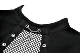 Punk Coffin Mesh Panel Top TW680