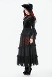 Gothic Velvet Lace High-Neck Top TW685