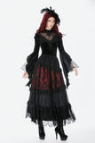 Gothic Velvet Lace High-Neck Top TW685