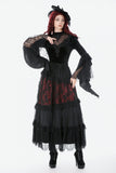 Gothic Velvet Lace High-Neck Top TW685