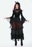 Gothic Velvet Lace High-Neck Top TW685