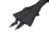 Gothic Cross Decor Irregular Split Ruffled Bell-Sleeve Knit Top TW708