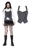 Dark Striped Academic Vest VW021