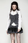 Dark Striped Academic Vest VW021