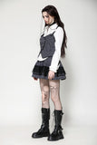Dark Striped Academic Vest VW021