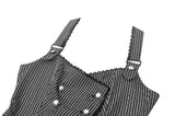 Dark Striped Academic Vest VW021