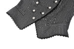 Dark Striped Academic Vest VW021