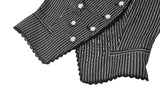 Dark Striped Academic Vest VW021
