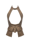 Steampunk Utility Vest with Cargo Pockets VW023