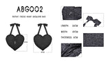 Gothic cross heart shoulder bag ABG002