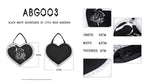 Black white adventures of little bear handbag ABG003