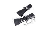 Punk tie up ripped gloves AGL008