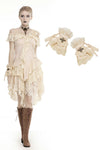 Steampunk frilly short gloves AGL011