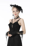 Gothic elegant lace up gloves AGL015