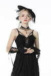 Gothic elegant lace up gloves AGL015