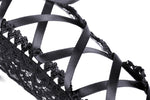 Gothic elegant lace up gloves AGL015