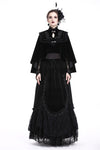 DARK IN LOVE Elegant gothic pattern collar velvet cape BW050 - Gothlolibeauty