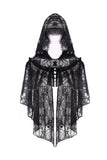 Gothic gorgeous lace hooded cape BW061 - Gothlolibeauty