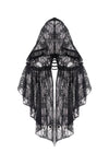 Gothic gorgeous lace hooded cape BW061 - Gothlolibeauty