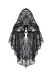 Gothic gorgeous lace hooded cape BW061 - Gothlolibeauty