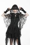 Gothic gorgeous lace hooded cape BW061 - Gothlolibeauty