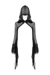 Gothic witch mesh hooded cape BW065 - Gothlolibeauty