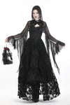 Gothic witch mesh hooded cape BW065 - Gothlolibeauty