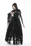 Gothic witch mesh hooded cape BW065 - Gothlolibeauty