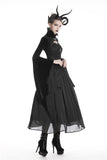 Gothic women velvet Black vampire cape with bat big sleeves BW069 - Gothlolibeauty