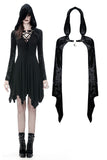 Gothic shining velvet witch cape with pointed cap BW077 - Gothlolibeauty