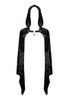 Gothic shining velvet witch cape with pointed cap BW077 - Gothlolibeauty