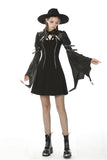 Women's devil crackle neck long sleeves cape BW087