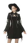 Women's devil crackle neck long sleeves cape BW087