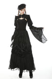 Gothic lolita shiny puff sleeve cape BW090