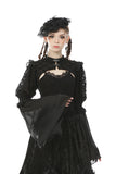 Gothic lolita shiny puff sleeve cape BW090