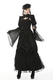 Gothic lolita shiny puff sleeve cape BW090