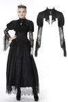 Gothic retro ruffle neck puff-lace-sleeves cape BW091