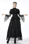 Gothic retro ruffle neck puff-lace-sleeves cape BW091