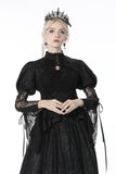 Gothic retro ruffle neck puff-lace-sleeves cape BW091