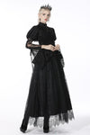 Gothic retro ruffle neck puff-lace-sleeves cape BW091