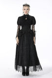 Gothic retro ruffle neck puff-lace-sleeves cape BW091