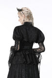 Gothic retro ruffle neck puff-lace-sleeves cape BW091