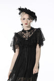 Gothic sexy ruffle trim lace cape BW094