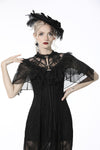 Gothic sexy ruffle trim lace cape BW094