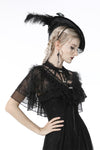 Gothic sexy ruffle trim lace cape BW094