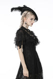 Gothic sexy ruffle trim lace cape BW094