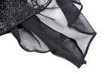 Gothic sexy ruffle trim lace cape BW094