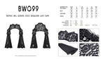 Gothic bell sleeves cold shoulder lace cape BW099